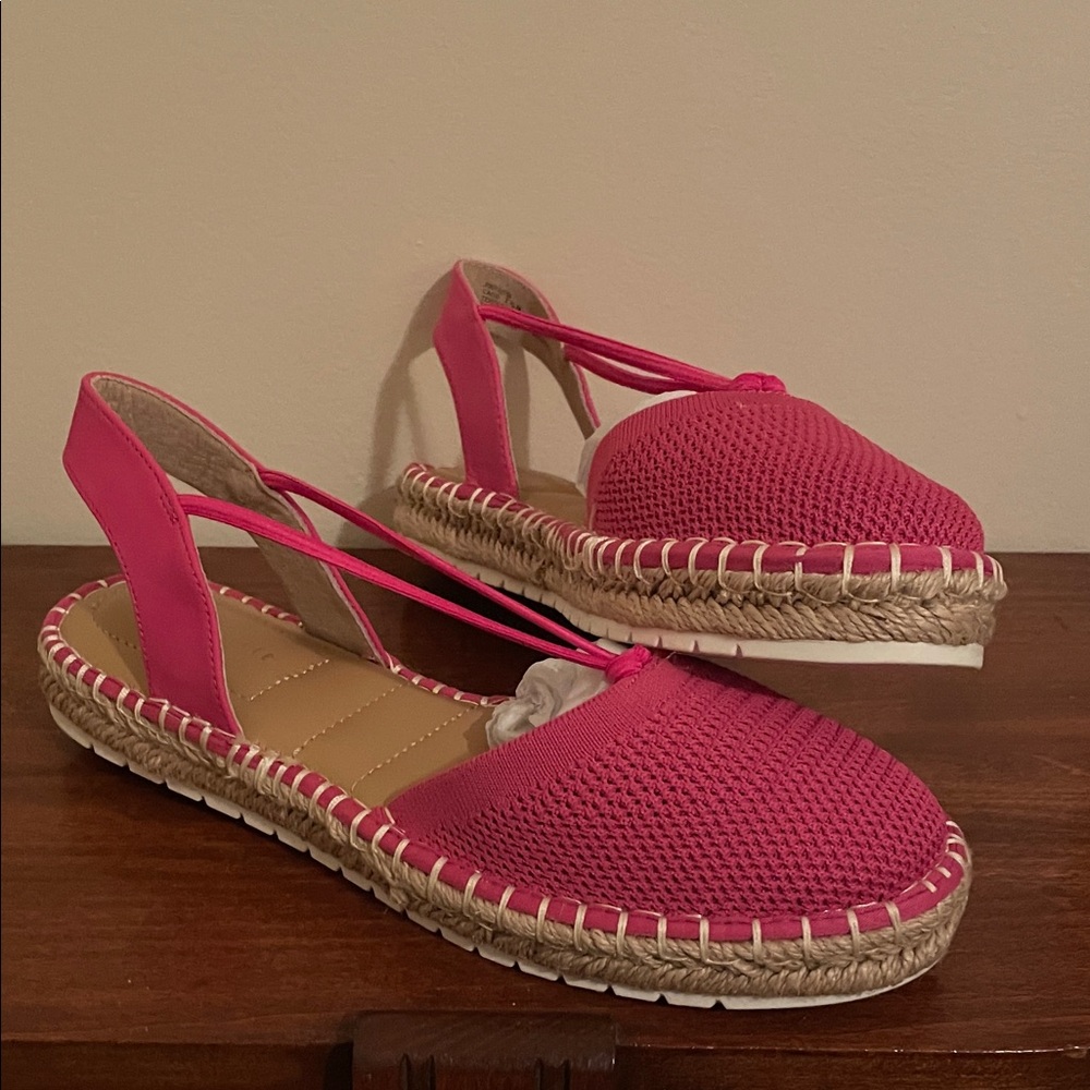 Kelly & Katie Fuchsia Espadrille Flats